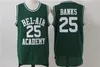 The Fresh Prince of Ed 14 Will Smith 25 Carlton Banks Bel-Air Academy College Movie Version Jersey Green Black Black