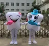 2019 Factory hot Both Tooth Mascot Costume Adult Size With Toothbrush Free Shipping For Festival advertising Mascot Costume