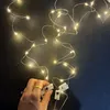 Luci decorative per feste a LED Nuove luci lampeggianti a filo di rame a tre velocità Scatola regalo per fiori con fiori Luci di grano di riso con XD23530