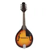 Sunburst 8-String Basswood Mandolin Musical Instrument with Rosewood Steel String Mandolin Stringed Instrument Adjustable Bridge