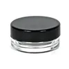 2ML 2G Plastic Empty Face Cream Jar Cosmetic Sample Clear Base Plastic Make-up Eyeshadow Lip Balm Nail Art Piece Container Bottle Travel LX