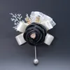 Wedding Bride Rose Corsage Engagement Wedding Formal Dinner Party Flowers Brooch 7 Styles