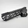 7/9/10/11/12/13.5/15/17'' inch New Design M-lok Clamping Handguard Rail Free Float Picatinny Mount System_Black color