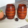 Hot 10.5 * 6.5cm Houten Cup Primitive Handgemaakte Natuurlijke Houten Mokken Ontbijt Bier Melk Drinkwaren Outdoor Camping Bier Cup T2I5269-1