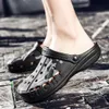 Hot Sale-Sandals Men shoes 2019 Men's Summer Hole Shoes Sandals Breathable Casual Outdoor Non-Slip Fashion Beach Slipper