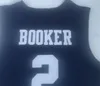 Moss Point 2 Devin Booker College-Basketballtrikot, Schwarz, Film, Herren, komplett genäht und bestickt