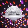 E27 UFO 6 색 블루투스 MP3 크리스탈 매직 회전 공 디스코 조명 사운드 컨트롤 LED 프로젝터 RGB 파티 DJ 무대 조명 AC110V-220V