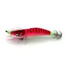 99 sztuk / partia Luminous Wood Shrimp 7.8g 8,2 cm Squid Hook Fishing Lure Night Squid Jig Catch Fish Tackle