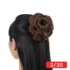 Hårstycken Peruvian Remy Bun Cover Tillbehör Faux Human Chignon Afro Naturel Hårstycke Fake Black Bulls for Women