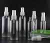 Bouteilles de parfum en plastique transparent pour animaux de compagnie en gros 120 ml bouteille de parfum de pulvérisation de brouillard vide pour les soins de la peau cosmétiques