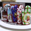 クリスマスの電子レンジの手袋クリスマスのベーキングアンチ - ホットグローブマイクロ波の絶縁マットの布の布の食事の焼き付く焼き付き器具オーブンミット