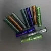 9mm Färgglada Mini Glass Filter Tips för rullande papper Torka ört tobak med tobak cigaretthållare Tjock pyrex glas rökning rör