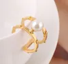 Luxo Desinger Rings for Women 18k Gold Ring for Women Jewelry With Pearl for Party Wedding Gift4735665