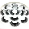 3D norek rzęsy Naturalne fałszywe rzęsy Długie przedłużanie rzęs Faux Fake Eye Lashes Makeup Tool 7 pary / Set Rra649