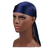 Nouvelle mode hommes Satin Durags Bandana Turban perruques hommes soyeux Durag chapeaux bandeau Pirate chapeau cheveux accessoires