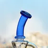 Bong Blue bubbler dab rigs water pipe glass fab egg recycler oil rig pipes with percolator 14mm banger joint pipes for smoking bubbler