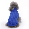 Haustier-Wollmischung, Hundebekleidung, Acryl, klassischer Zopfmusterpullover, Häkelmuster, Zubehör für kleine, mittelgroße Hunde, Mädchen, Jungen, große Herbst- und Winterkleidung, warm