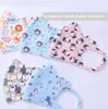 3D Kids Cartoon Face Mask Summer Summer Treasable Ice Cilk Cotton Cotton Face Macks أقنعة قابلة للغسل قابلة لإعادة الاستخدام الطالب قناع الفم