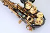 2021 Ny kryddad sopransaxofon S-991 BB Silvering Mässing Högkvalitativ Sax Professionell munstycke Patches Pads Reeds Musical Instrument