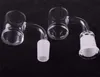 Korte nek Quartz Banger Carb Cap Set 25mm Quartz Nail 14mm 18mm Mannelijke Vrouwelijke Terp Flat Top Bangers voor DAB Rigs Glass Bongs