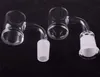 Korte Hals Quartz Banger Carb Cap set 25mm quartz nail 14mm 18mm Man Vrouw Terp Platte top Bangers voor Dab Rigs Glazen Waterpijpen