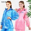 Tuta impermeabile per moto Cappotto antipioggia impermeabile Donna Trasparente Batteria per auto elettrica da equitazione Tuta in plastica rosa Capa De Chuva Gift12586