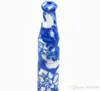 Blue and white porcelain large snuff device smoking length 78MM pipe pipe snuff bottle