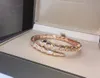 2020 joias de marca premium mais recente edição fina pulseira de cobra com diamantes completos prata rosa ouro pulseira feminina designer joias femininas 7581260
