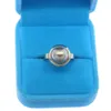 Joyería de concha natural para mujer a la moda, anillo de cobre de concha redonda en 6 colores, joyería de tamaño variable