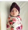 Los más nuevos sombreros de bebé gorras con nudo decoración niños niñas accesorios para el cabello turbante nudo cabeza envuelve niños invierno primavera
