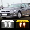 LED DRL дневные ходовые огни Дневной свет Туман плафон с DRL Желтый сигнал для Toyota Camry 2015 2016 2017