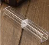 Pen boxes Acrylic Transparent case Pen holder Gift for crystal pen packaging box as festival gift DLH211