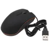 Mouse USB preto com fio para jogos 1200 DPI óptico 3 botões mouses para jogos PC laptop