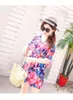 Hot Spring Einteiliger Badeanzug, weibliche koreanische Version des neuen Stils des dünnen Kleidstils, konservativer Blumen-Badeanzug in Übergröße