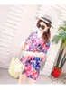 Hot Spring One Piece Swimsuit Female Korean Version Of The New Style Of Thin Dress Style Conservative Floral Plus Size Swimsuit