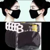 مصمم الأزياء القطن قناع الوجه الأسود الغبار الفم غطاء PM2.5 أقنعة الوجه قابل للغسل أقنعة قابلة لإعادة الاستخدام مكافحة الغبار تنفس mascherinefy9043