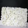 40x60cm Luksusowy Jedwab Sztuczne Panele Kwiatowe Biały Kwiat Wall Decor Floral Tackdrop For Party Wedding Decoration, Grass Panel