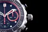 Omegawatch Watches Di Omegas Omologio Omega Lusso Designer 44*16 мм 316L JH Резиновая полоса с керамическим Bezel ASIA7753