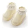 Baby moccasins prewalker toddler första vandrare spädbarn sommar glidande golv strumpor nyfödda första vandrare skor gummi solor skor dzyq5510