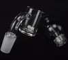 Quartz Banger OD 25mm Flat Top Quartz Nail med cyklon Spinning Carb Cap Terp Pearl 10mm 14mm 18mm Man Kvinna för Bong