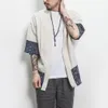 2019 gota transporte de algodão camisa jaquetas homens chinês streetwear kimono camisa nova moda casaco casaco casaco casaco plus size