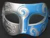 Mélanger 13 couleurs masque de mascarade hommes chevalier baron masque demi-peinture en aérosol masque de performance coloré 50pcs / lot livraison gratuite