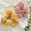 On 1pcs New Large Hair Bows Scrunchies Silk Ponytail Holder Hair Accessories Elastic Bands Bowknot Scrunchy Gum6456514