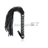 Bondage Flirting Läder Whip Flogger Tassels Handle Slave Restraint Vuxen Förspel Toy AU653