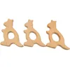 Massaggiagengive per bambini fai-da-te Set 15 pezzi Giocattolo in legno di faggio naturale biologico tagliato a mano Animale Massaggiagengive in legno per bambini Make Baby Smart4919811