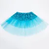 Kids Girls Party Bling Sequin Princess Jirts Children Girl Shine Tulle Ballet Dancewear Kids Short Cake Dance Jupe par Hope12