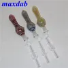 Wholeasle Shisha Nectar Pipe Collector Kits Kleine Wasserbong mit 10 mm Quarzspitze Nail Dab Straw Oil Rigs Mini Pipes