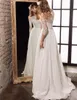 New Long Sleeve Lace Wedding Dresses Simple Elegant Wedding Gowns Bohemian Wedding Dresses with Long Sleeves