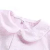 100 Cotton Seersucker Summer Pyjamas Short Sleeve Stripe Boutique Home Sleepwear For Kids 12M12 Years Button Up Kids Clothing Y206728821