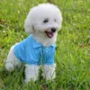 Polo per cani alla moda per la primavera estate Vestiti colorati per animali domestici Materiale poromerico per piccoli animali domestici Lavaggio facile Prezzo di fabbrica 6QW